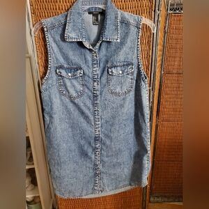 Size Small  Forever 21 Denim Sleeveless Dress